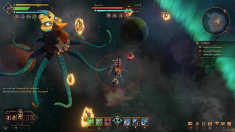 Solar Sails: Space Pirates Quacken Bossfight