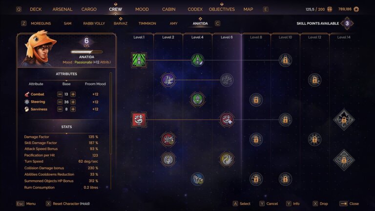 Solar Sails: Space Pirates Skill Tree